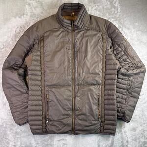 Kuhl Spyfire Insulated Puffer Jacket Brown Full Zip Outdoor Hiking